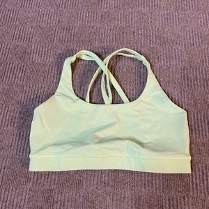 Bright Lemon Lime Lululemon Sports Bra